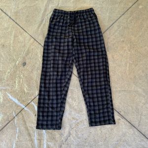 Black Gray Plaid Checker Sweats Sweatpants